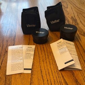 Vivitar Black Camera Lens Set